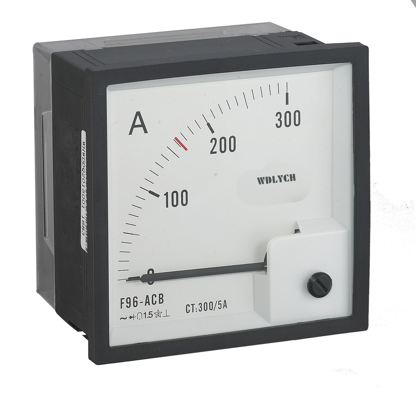 Power Control Analog Panel Ammeter , 90 Degree Analog Ac Ammeter With 4