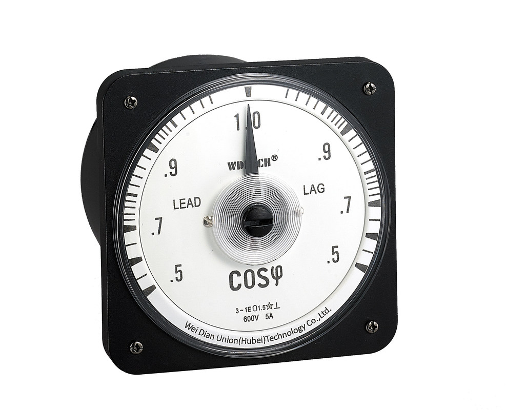 High Precision Analog Power Factor Meter Round Type Marine Application